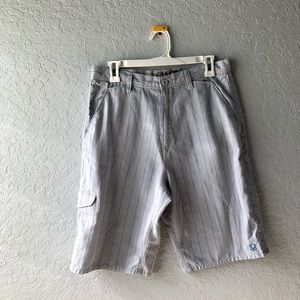 Men’s, Blue/Cream/Gray, Red Sand Plaid Shorts, 30